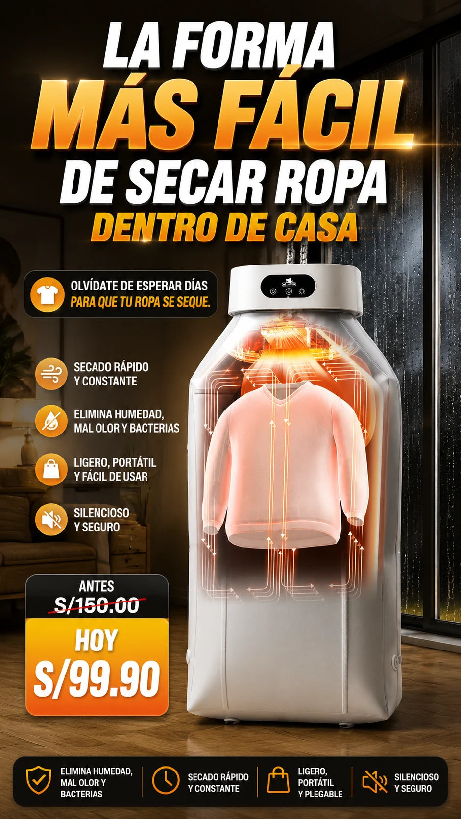 Secador de Ropa Premium
