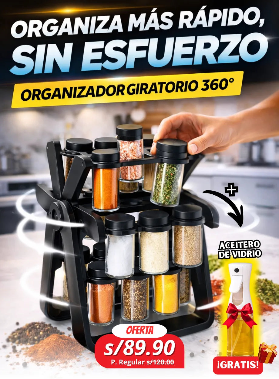 ORGANIZADOR 360 GRADOS + 1 Aceitero gratis