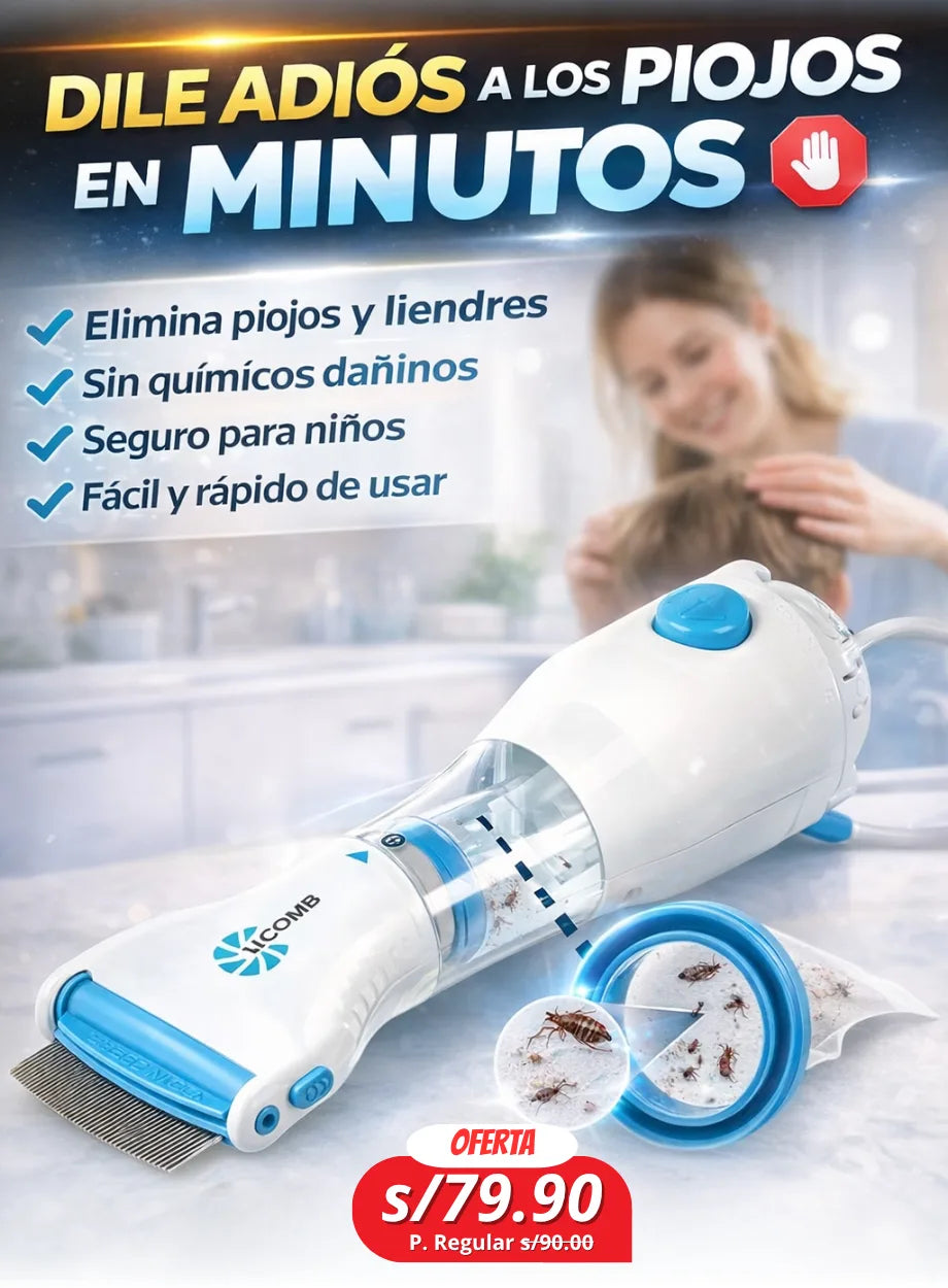 Peine quita piojos eléctrico Premium