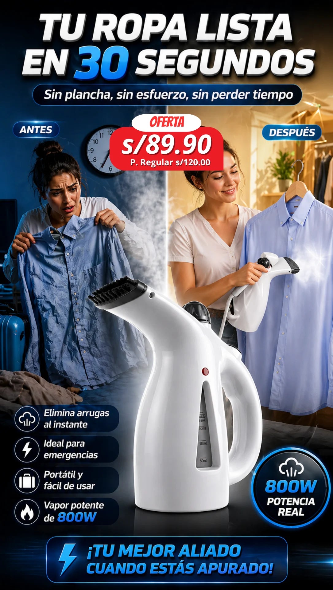 VAPORIZADOR DE ROPA