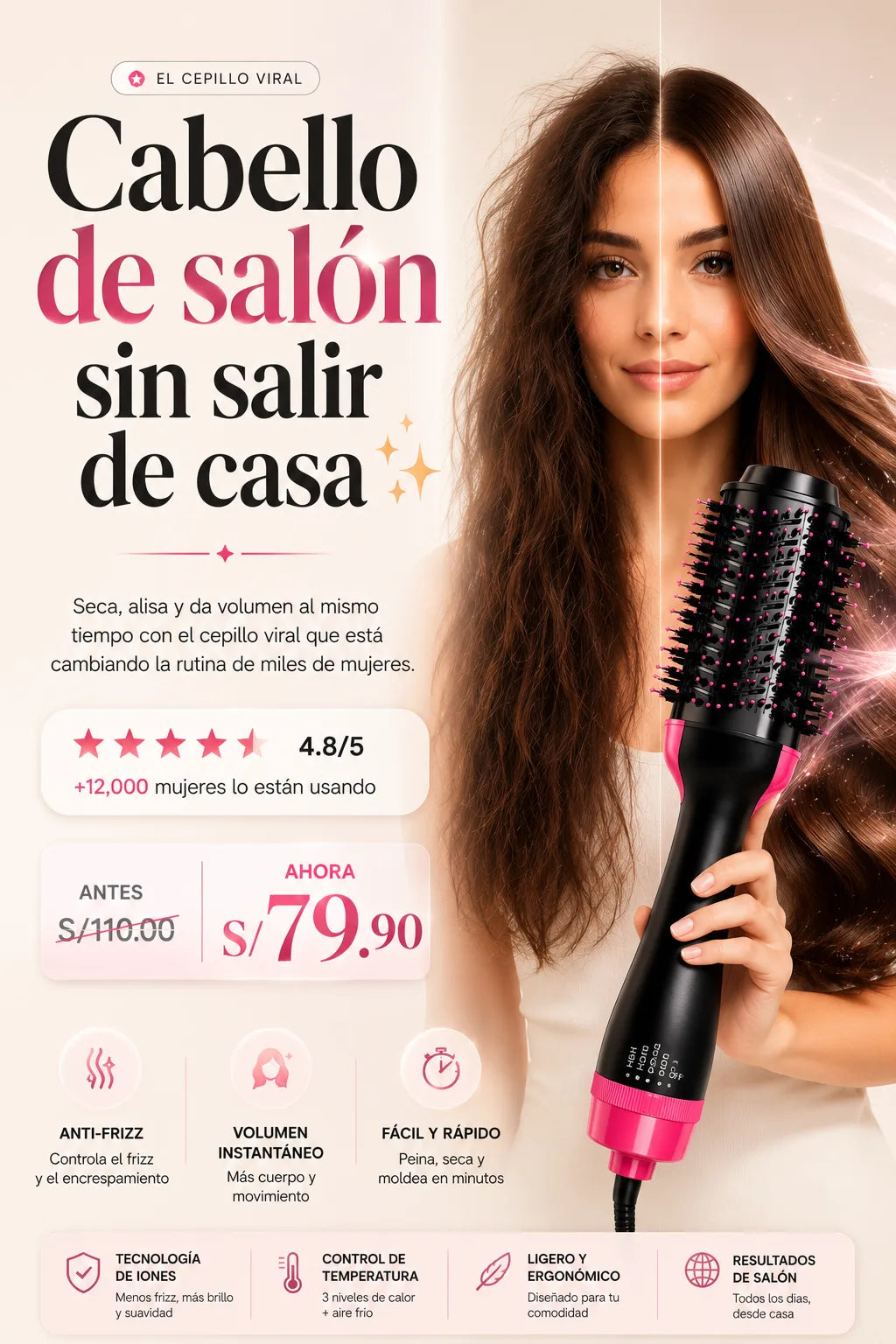 Cepillo 3 en 1 Premium